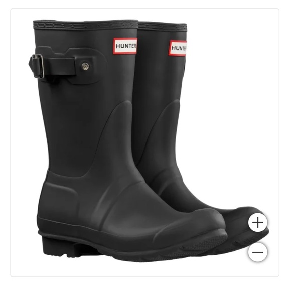 NWT Hunter Ladies' Original Short Boot Black, In Box - Picture 2 of 12